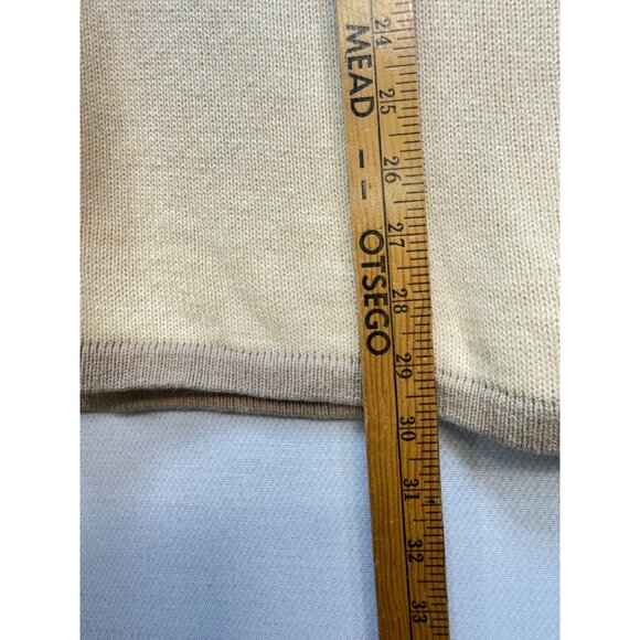 Storybook Knits Womens Tank Vest Sweater Size 2X Beige Sleeveless Embroidered - Picture 7 of 11